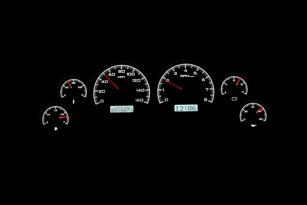 Dakota Digital Dakota Digital VHX Series Direct-Fit Analog Gauge Systems VHX-94F-MUS-K-W Autofit