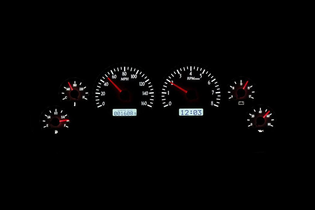 Dakota Digital Dakota Digital VHX Series Direct-Fit Analog Gauge Systems VHX-94F-MUS-S-W Autofit