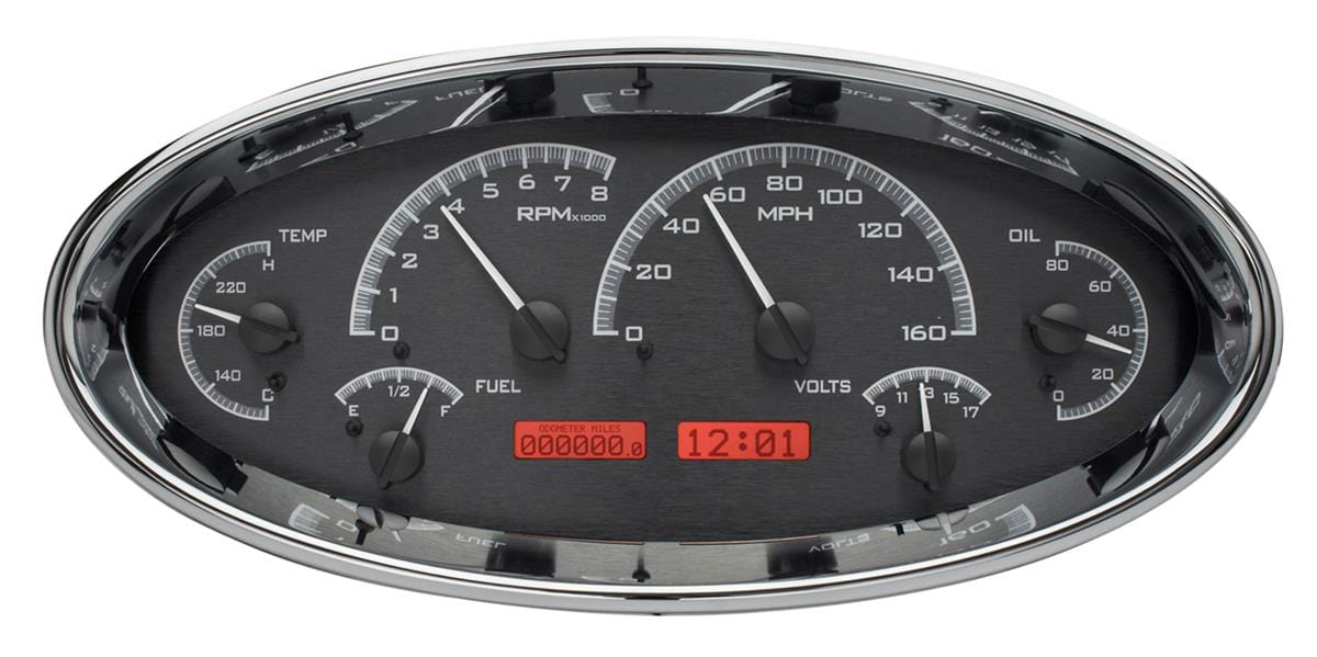 Dakota Digital Dakota Digital VHX Series Elliptical Analog Gauge Kits VHX-1017-K-R Autofit