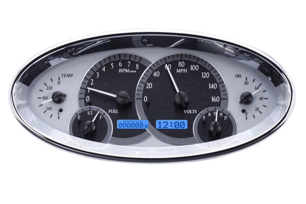 Dakota Digital Dakota Digital VHX Series Elliptical Analog Gauge Kits VHX-1017-S-B Autofit