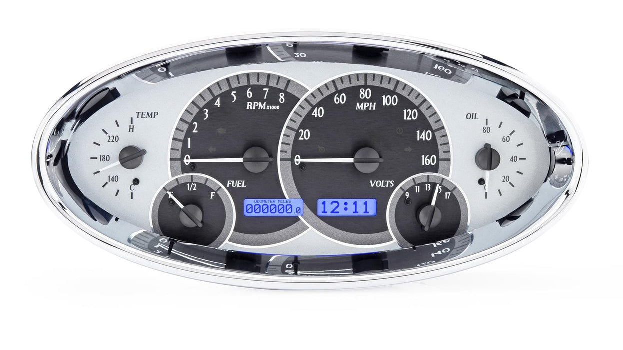 Dakota Digital Dakota Digital VHX Series Elliptical Analog Gauge Kits VHX-1017-S-B Autofit