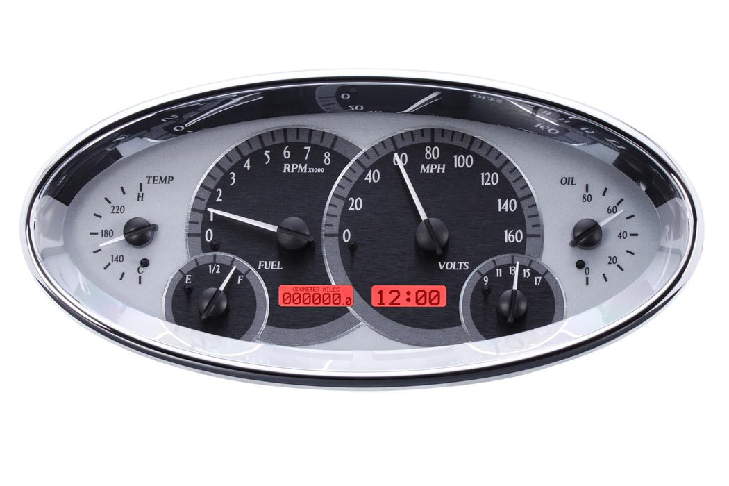 Dakota Digital Dakota Digital VHX Series Elliptical Analog Gauge Kits VHX-1017-S-R Autofit