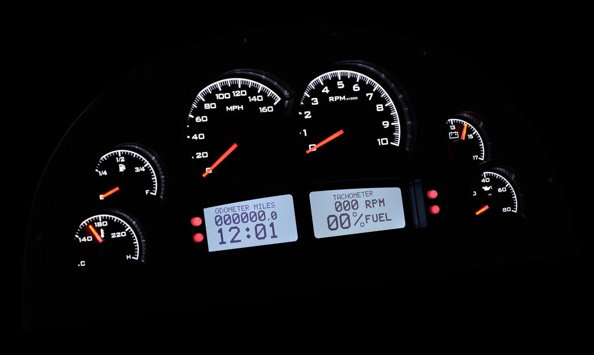 Dakota Digital Dakota Digital VHX Series Marquez Designs Analog Gauge Kits VHX-1200-S-R Autofit