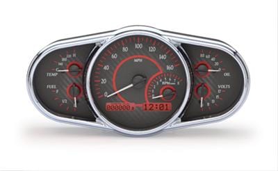 Dakota Digital Dakota Digital VHX Series Multi-Level Elliptical Analog Gauge Kits VHX-1016-C-R Autofit