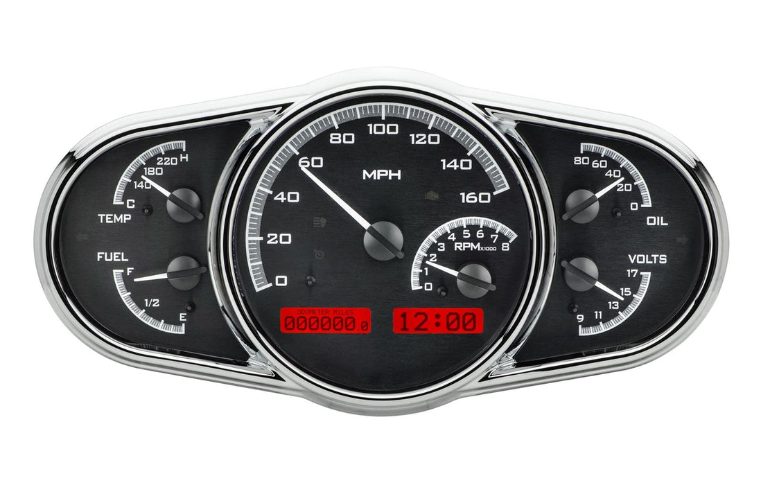 Dakota Digital Dakota Digital VHX Series Multi-Level Elliptical Analog Gauge Kits VHX-1016-K-W Autofit