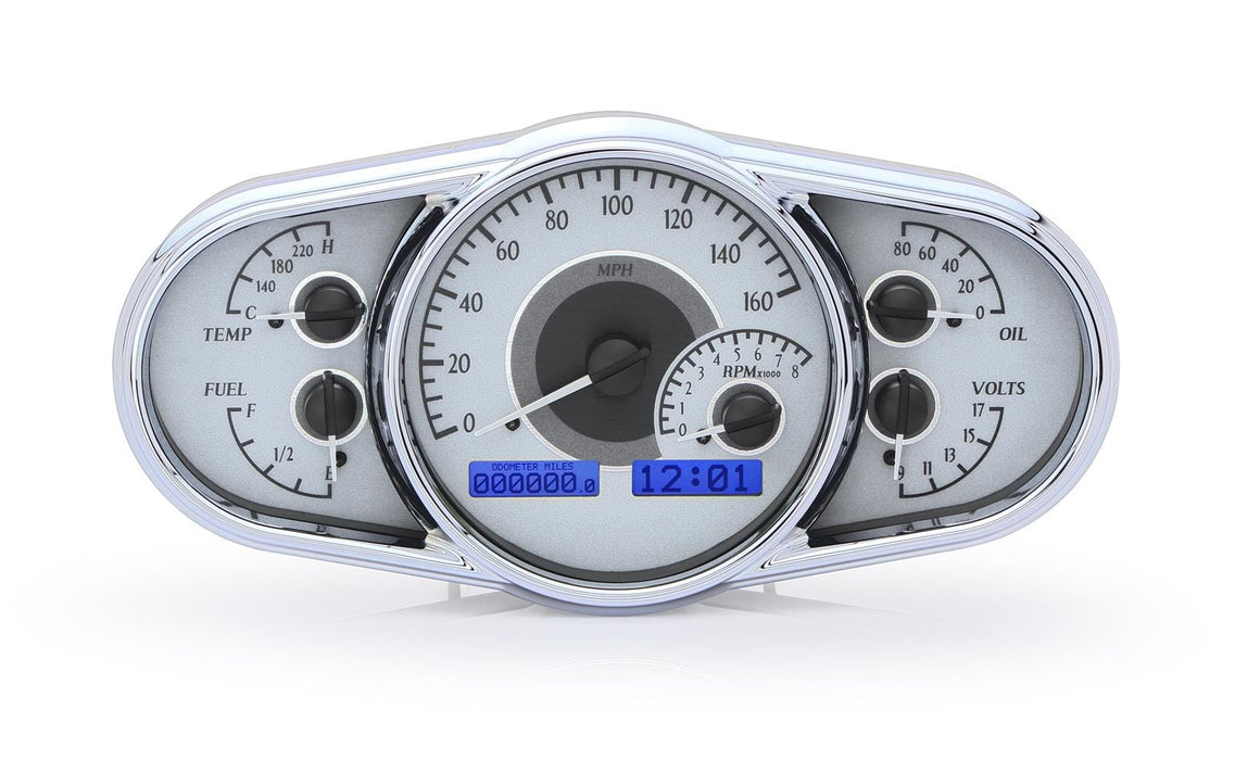 Dakota Digital Dakota Digital VHX Series Multi-Level Elliptical Analog Gauge Kits VHX-1016-S-B Autofit