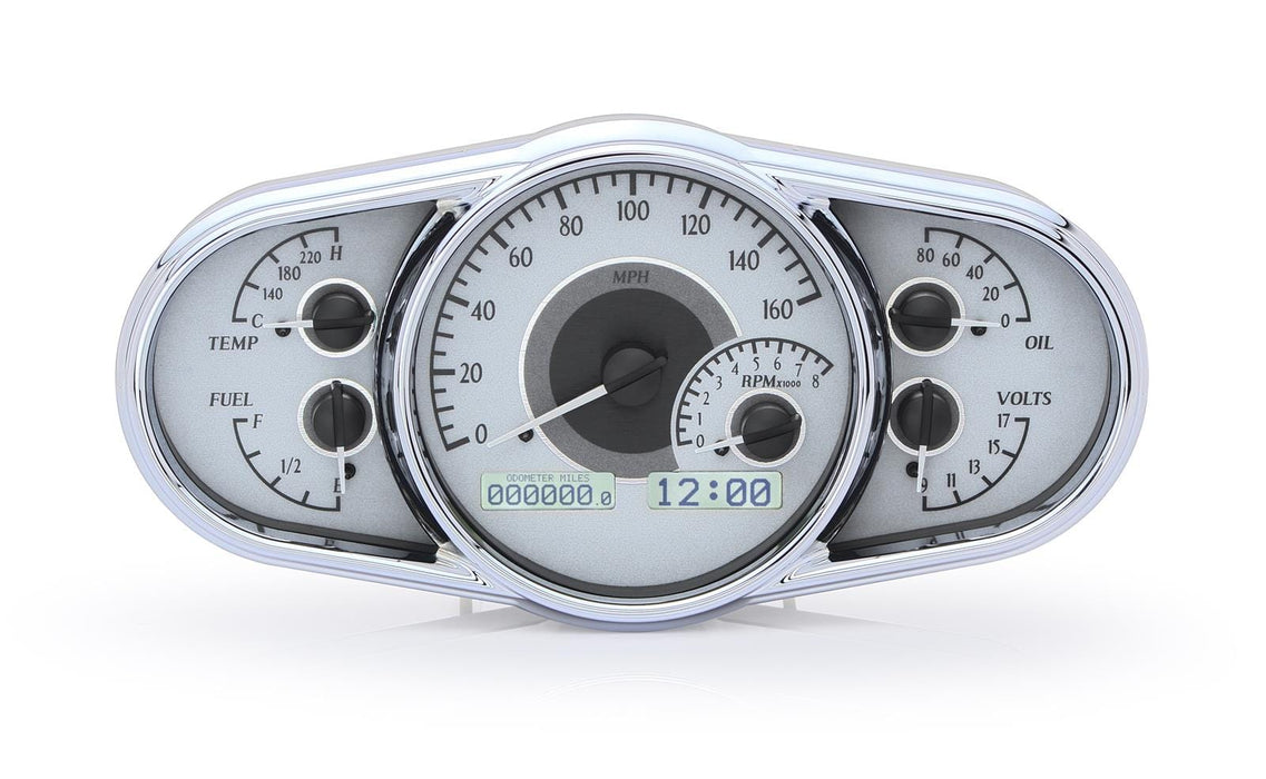 Dakota Digital Dakota Digital VHX Series Multi-Level Elliptical Analog Gauge Kits VHX-1016-S-W Autofit