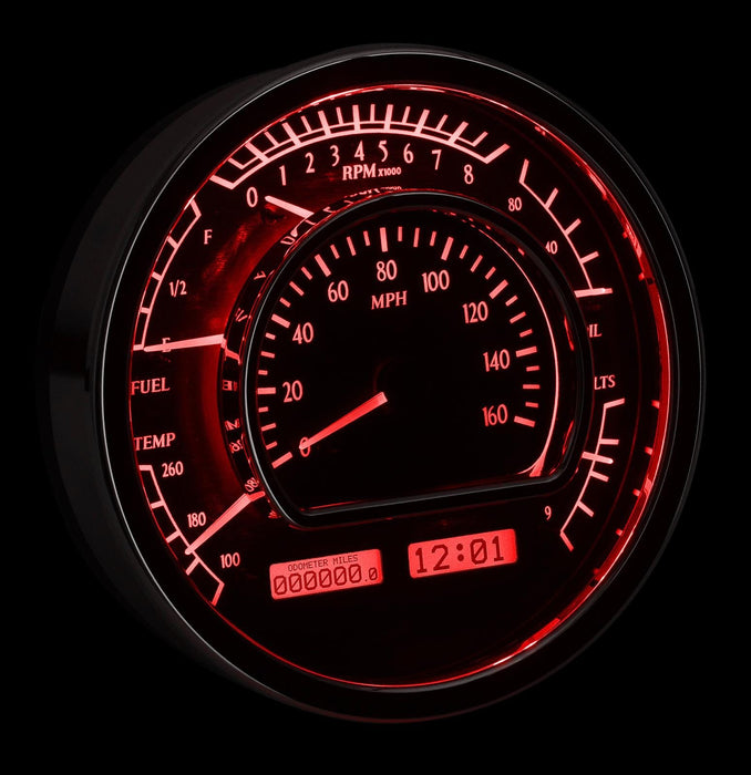 Dakota Digital Dakota Digital VHX Series Multi-Level Round Analog Gauge Kits VHX-1021-K-R Autofit