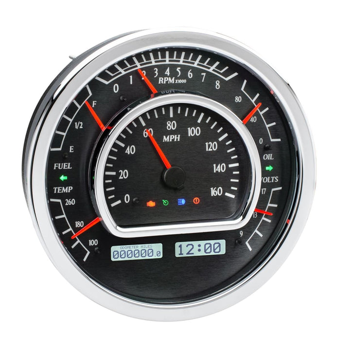Dakota Digital Dakota Digital VHX Series Multi-Level Round Analog Gauge Kits VHX-1021-K-W Autofit