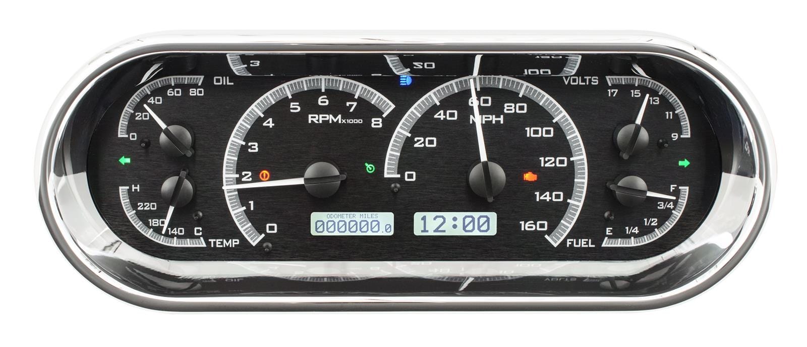 Dakota Digital Dakota Digital VHX Series Recessed Oval Analog Gauge Kits VHX-1018-K-R Autofit