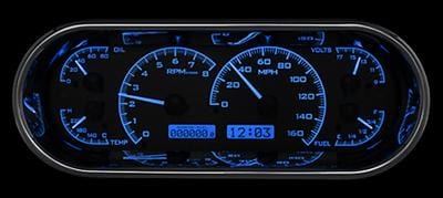 Dakota Digital Dakota Digital VHX Series Recessed Oval Analog Gauge Kits VHX-1018-S-B Autofit
