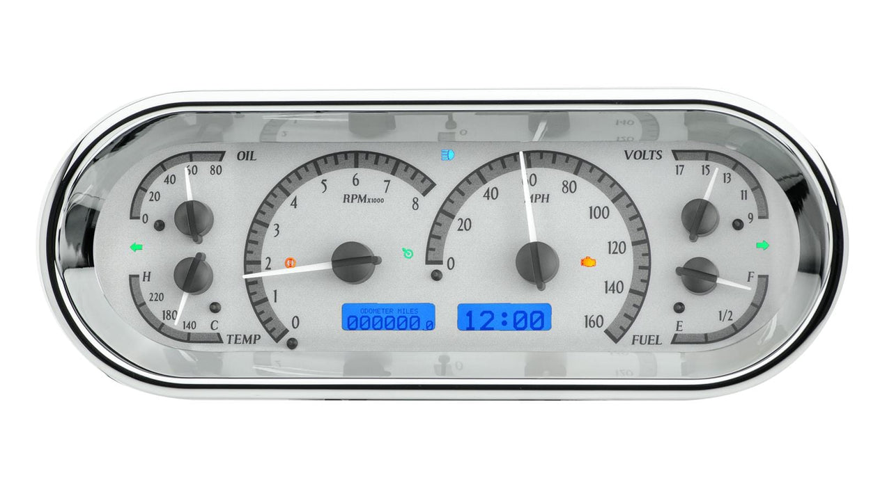 Dakota Digital Dakota Digital VHX Series Recessed Oval Analog Gauge Kits VHX-1018-S-R Autofit