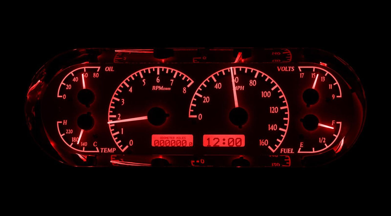 Dakota Digital Dakota Digital VHX Series Recessed Oval Analog Gauge Kits VHX-1018-S-R Autofit