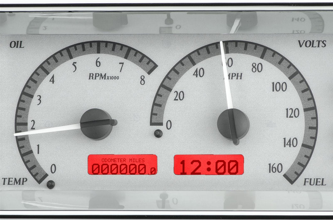 Dakota Digital Dakota Digital VHX Series Recessed Oval Analog Gauge Kits VHX-1018-S-R Autofit