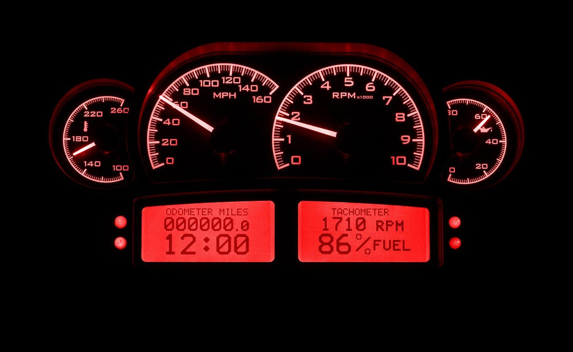 Dakota Digital Dakota Digital VHX Series Universal Race-Inspired Analog Gauge Kits VHX-1100-K-R Autofit