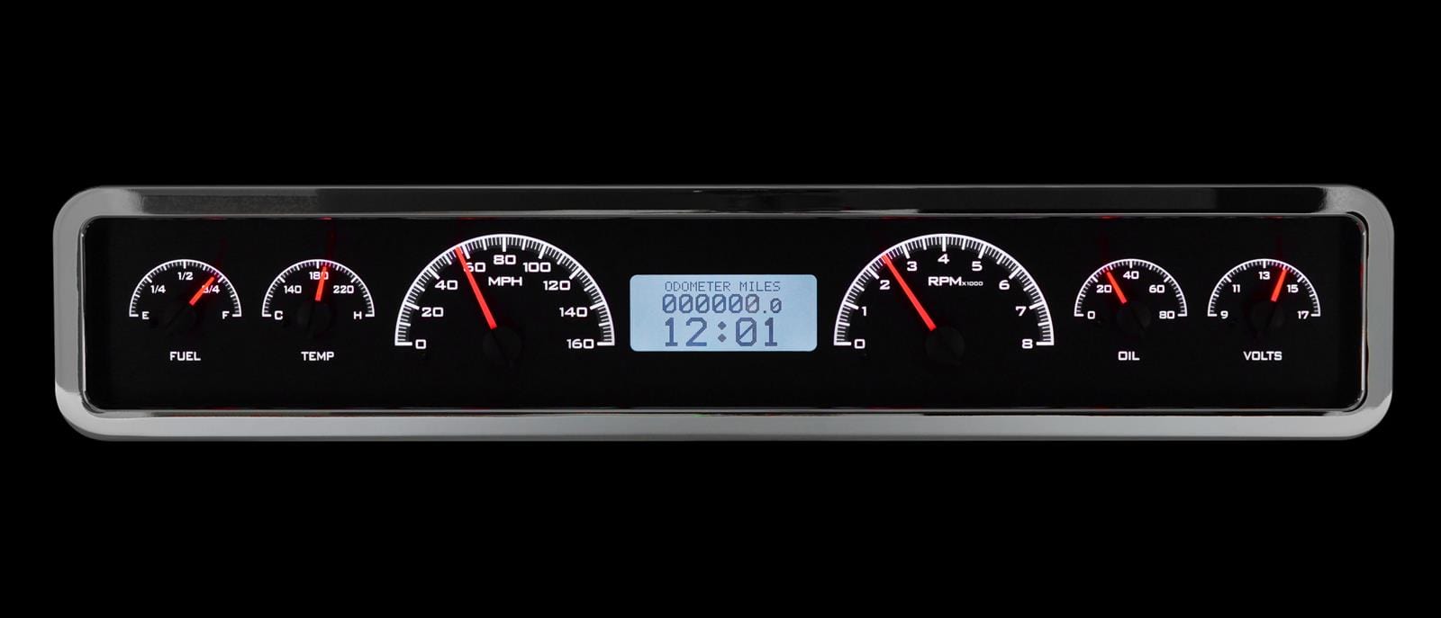 Dakota Digital Dakota Digital VHX Series Universal Rectangle Analog Gauge Kits VHX-1023-K-W Autofit