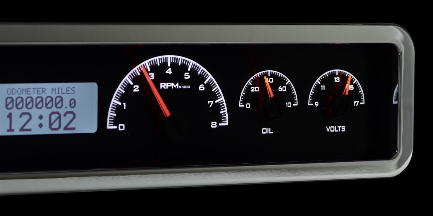 Dakota Digital Dakota Digital VHX Series Universal Rectangle Analog Gauge Kits VHX-1023-K-W Autofit