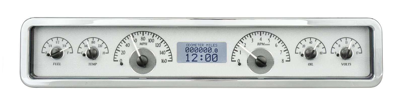 Dakota Digital Dakota Digital VHX Series Universal Rectangle Analog Gauge Kits VHX-1023-S-W Autofit