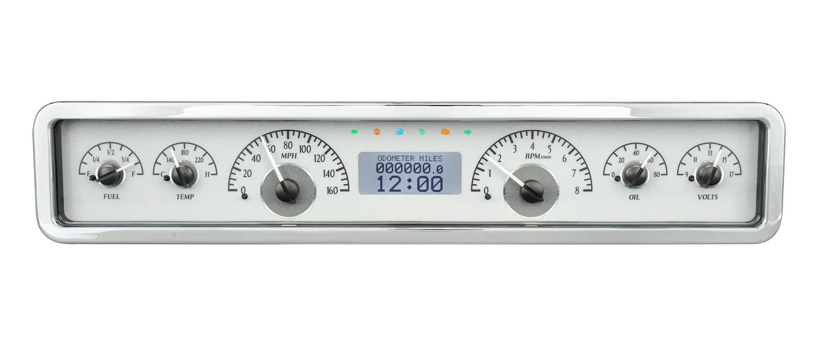 Dakota Digital Dakota Digital VHX Series Universal Rectangle Analog Gauge Kits VHX-1023-S-W Autofit