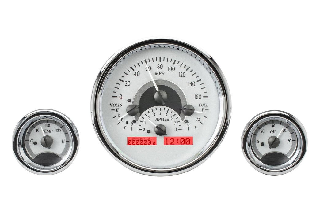 Dakota Digital Dakota Digital VHX Series Universal Round Analog Gauge Kits VHX-1013-S-R Autofit