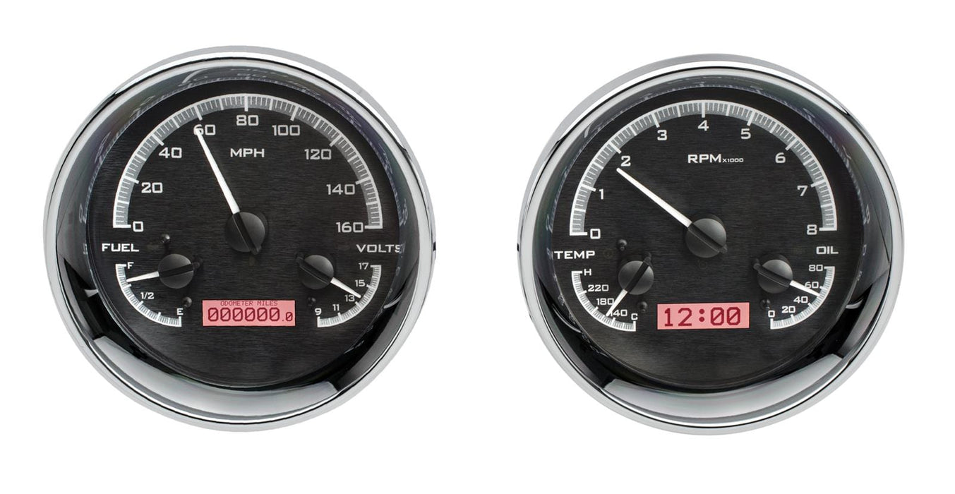 Dakota Digital Dakota Digital VHX Series Universal Round Analog Gauge Kits VHX-1014-K-R Autofit