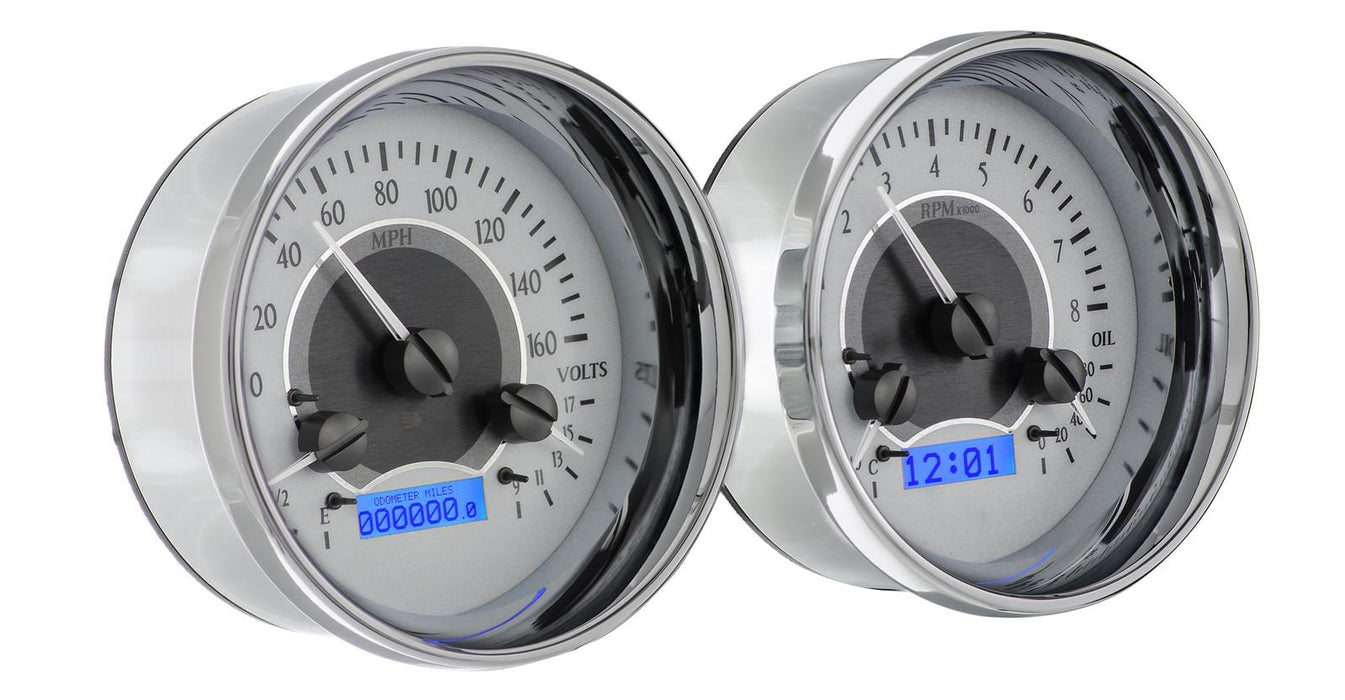 Dakota Digital Dakota Digital VHX Series Universal Round Analog Gauge Kits VHX-1014-S-B Autofit