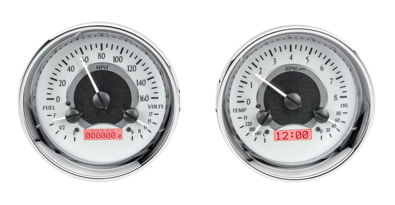 Dakota Digital Dakota Digital VHX Series Universal Round Analog Gauge Kits VHX-1014-S-R Autofit