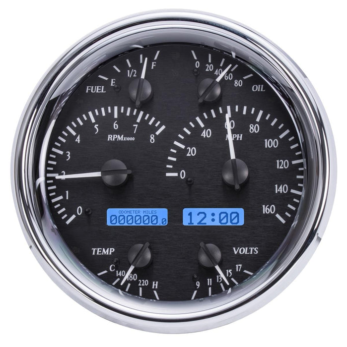 Dakota Digital Dakota Digital VHX Series Universal Round Analog Gauge Kits VHX-1019-K-B Autofit