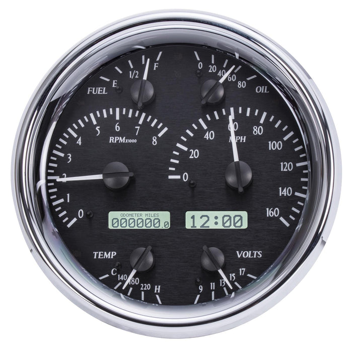 Dakota Digital Dakota Digital VHX Series Universal Round Analog Gauge Kits VHX-1019-K-W Autofit