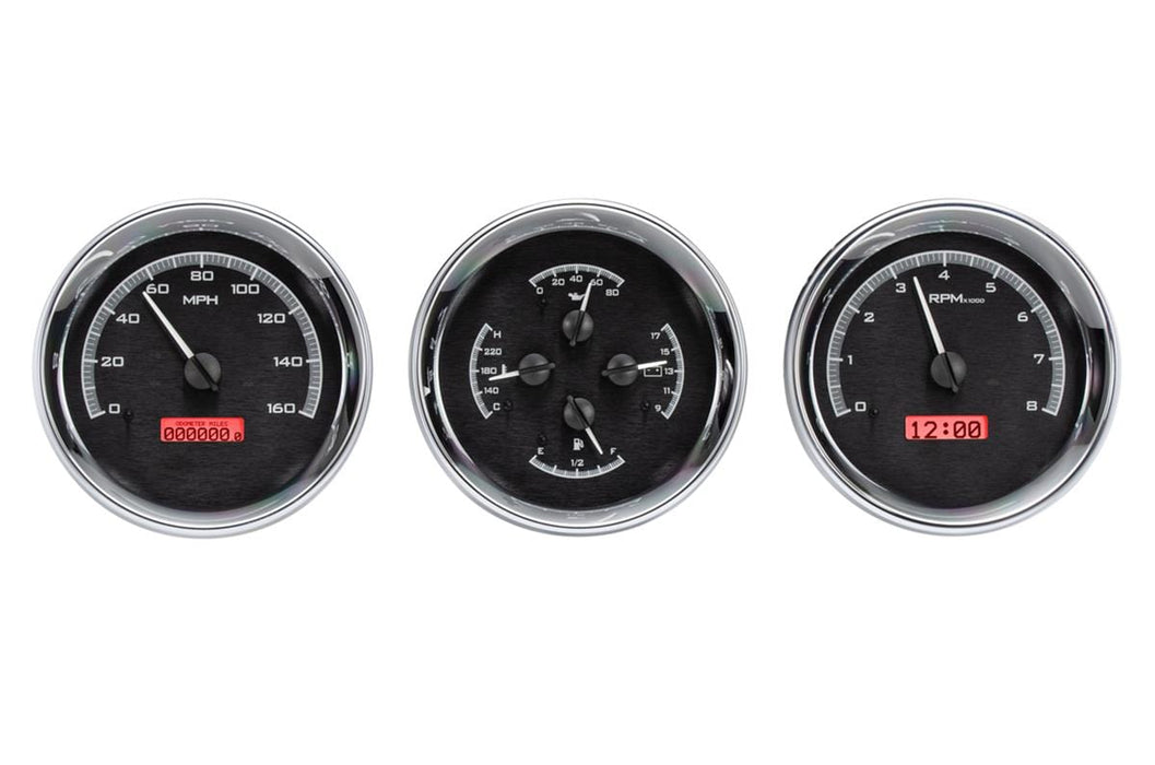 Dakota Digital Dakota Digital VHX Series Universal Round Analog Gauge Kits VHX-1020-K-R Autofit
