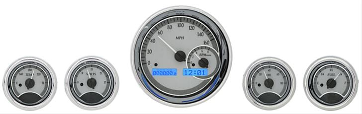Dakota Digital Dakota Digital VHX Series Universal Round Analog Gauge Kits VHX-1022-S-B Autofit