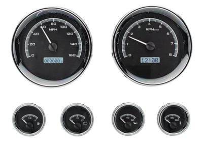 Dakota Digital Dakota Digital VHX Series Universal Round Analog Gauge Kits VHX-1024-K-W Autofit
