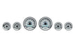 Dakota Digital Dakota Digital VHX Series Universal Round Analog Gauge Kits VHX-1060-S-W Autofit