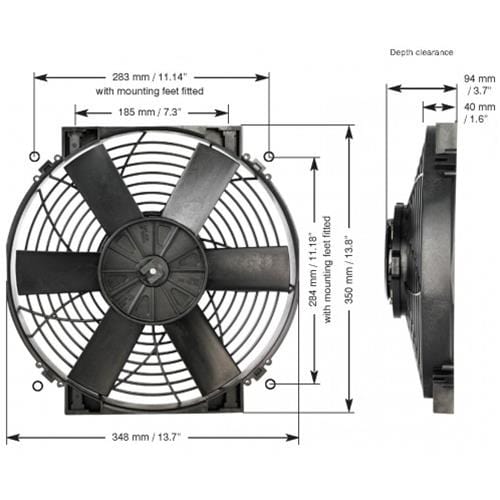 Davies Craig Davies Craig Thermatic Electric Fans DC-0108 Autofit