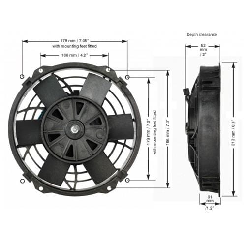 Davies Craig Davies Craig Thermatic Electric Fans DC-0135 Autofit