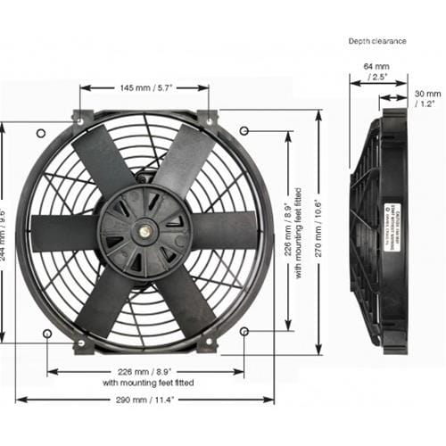 Davies Craig Davies Craig Thermatic Electric Fans DC-0146 Autofit