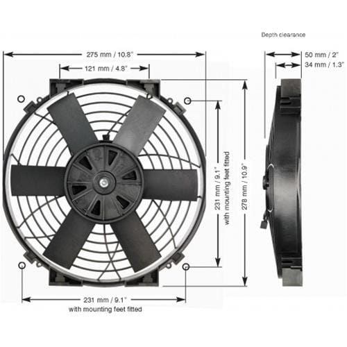 Davies Craig Davies Craig Thermatic Electric Fans DC-0147 Autofit