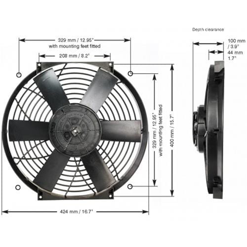 Davies Craig Davies Craig Thermatic Electric Fans DC-0166 Autofit