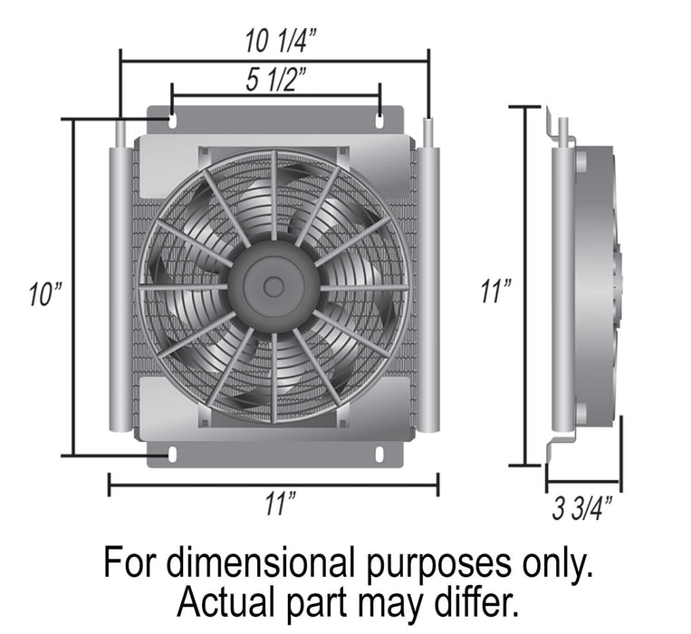 Derale Cooling Products Derale Cooling Products Fluid Coolers 13735 Autofit