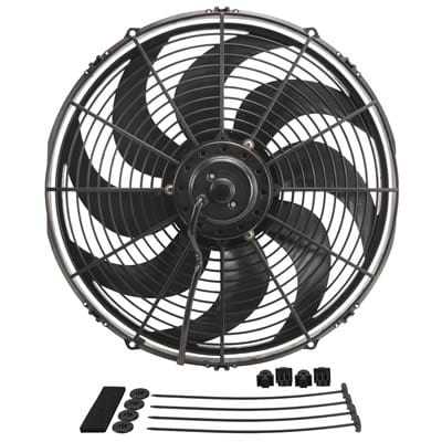 Derale Cooling Products Derale Dyno-Cool Curved Blade Fans 18916 Autofit