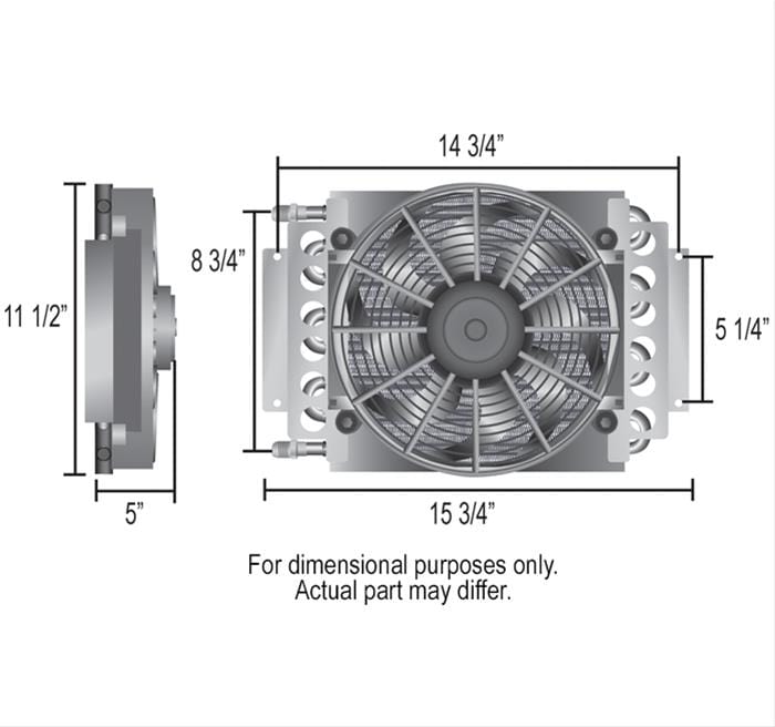Derale Cooling Products Derale Electra-Cool Remote Fluid Coolers 13700 Autofit