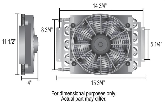 Derale Cooling Products Derale Electra-Cool Remote Fluid Coolers 13720 Autofit