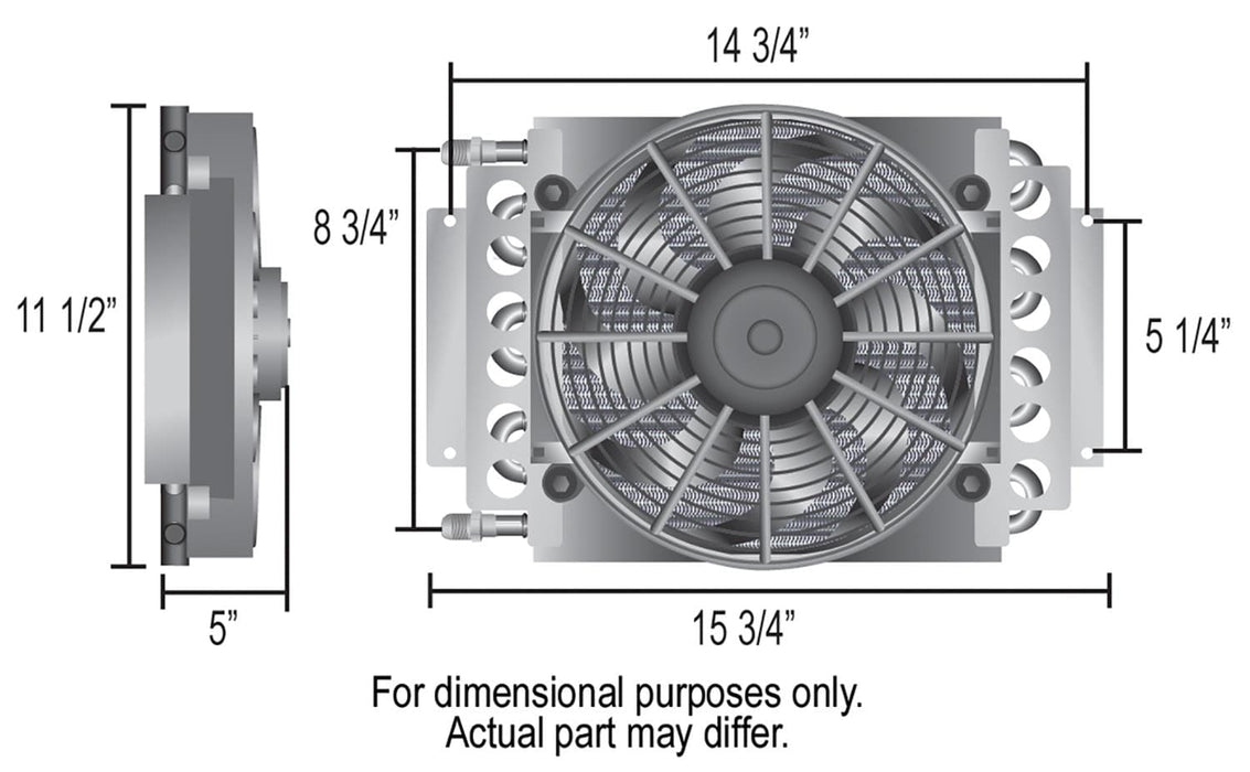 Derale Cooling Products Derale Electra-Cool Remote Fluid Coolers 15500 Autofit