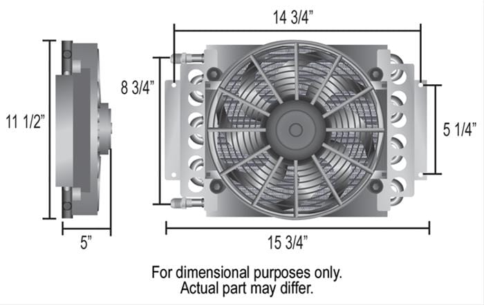 Derale Cooling Products Derale Electra-Cool Remote Fluid Coolers 15800 Autofit