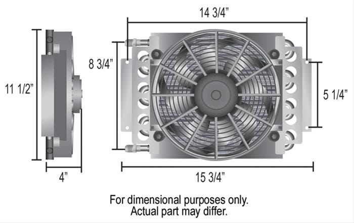 Derale Cooling Products Derale Electra-Cool Remote Fluid Coolers 15820 Autofit