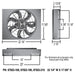 Derale Cooling Products Derale Electric Fan Brushless Powerpacks 67922-195 Autofit