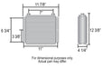 Derale Cooling Products Derale Hi-Flow Racing Remote Fluid Coolers 61878 Autofit