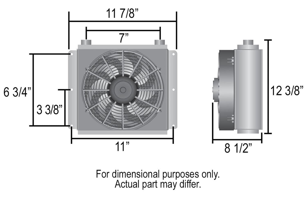 Derale Cooling Products Derale Hi-Flow Racing Remote Fluid Coolers 65861 Autofit