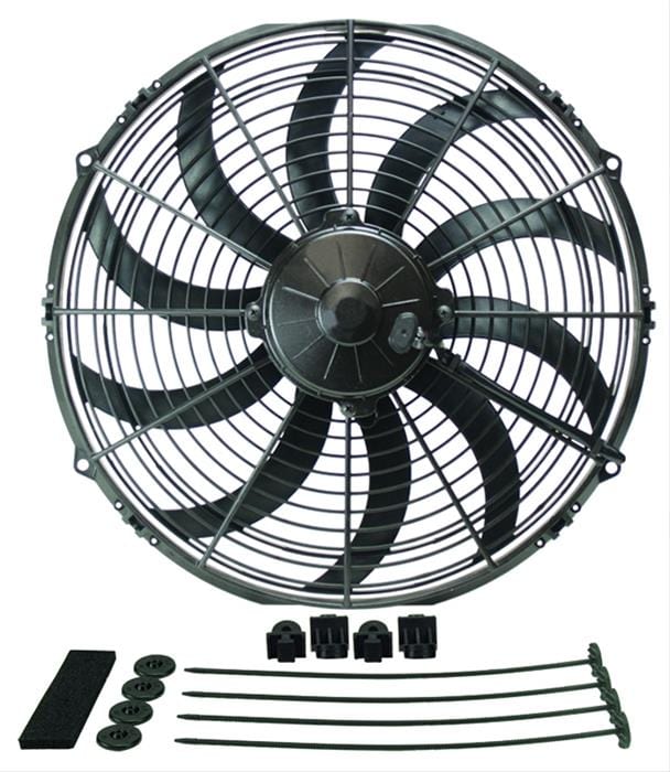 Derale Cooling Products Derale High-Output Curved Blade Fans 16114 Autofit