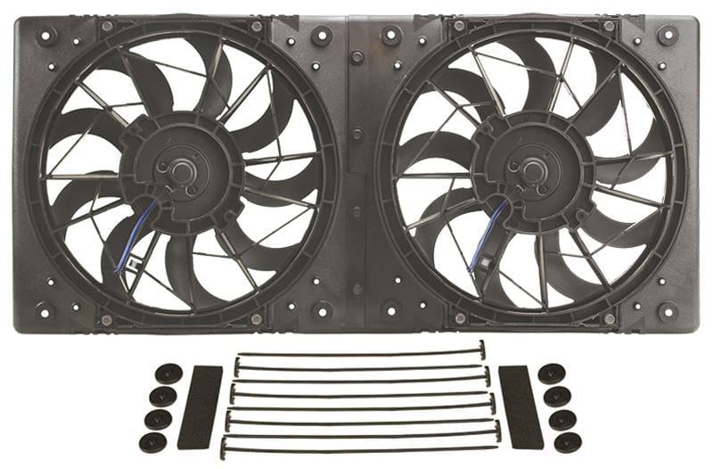 Derale Cooling Products Derale High-Output Dual RAD Fan and Shroud Kits 16812 Autofit